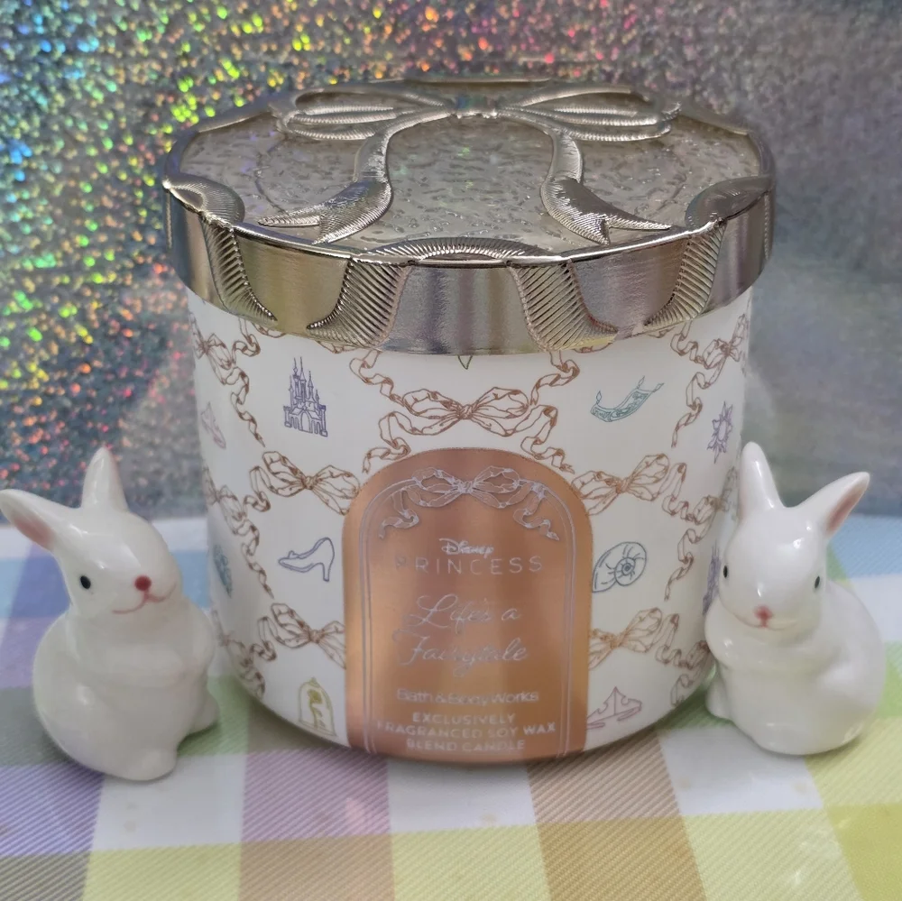 Disney Princess Life's a Fairytale Scented 3-Wick Candle with Fancy Glass Lid
